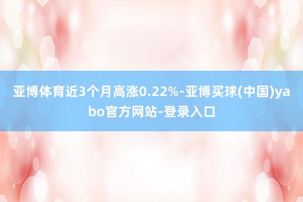 亚博体育近3个月高涨0.22%-亚博买球(中国)yabo官方网站-登录入口