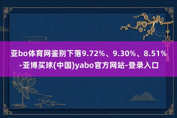 亚bo体育网鉴别下落9.72%、9.30%、8.51%-亚博买球(中国)yabo官方网站-登录入口