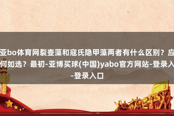 亚bo体育网裂壶藻和寇氏隐甲藻两者有什么区别?应该何如选?最初-亚博买球(中国)yabo官方网站-登录入口